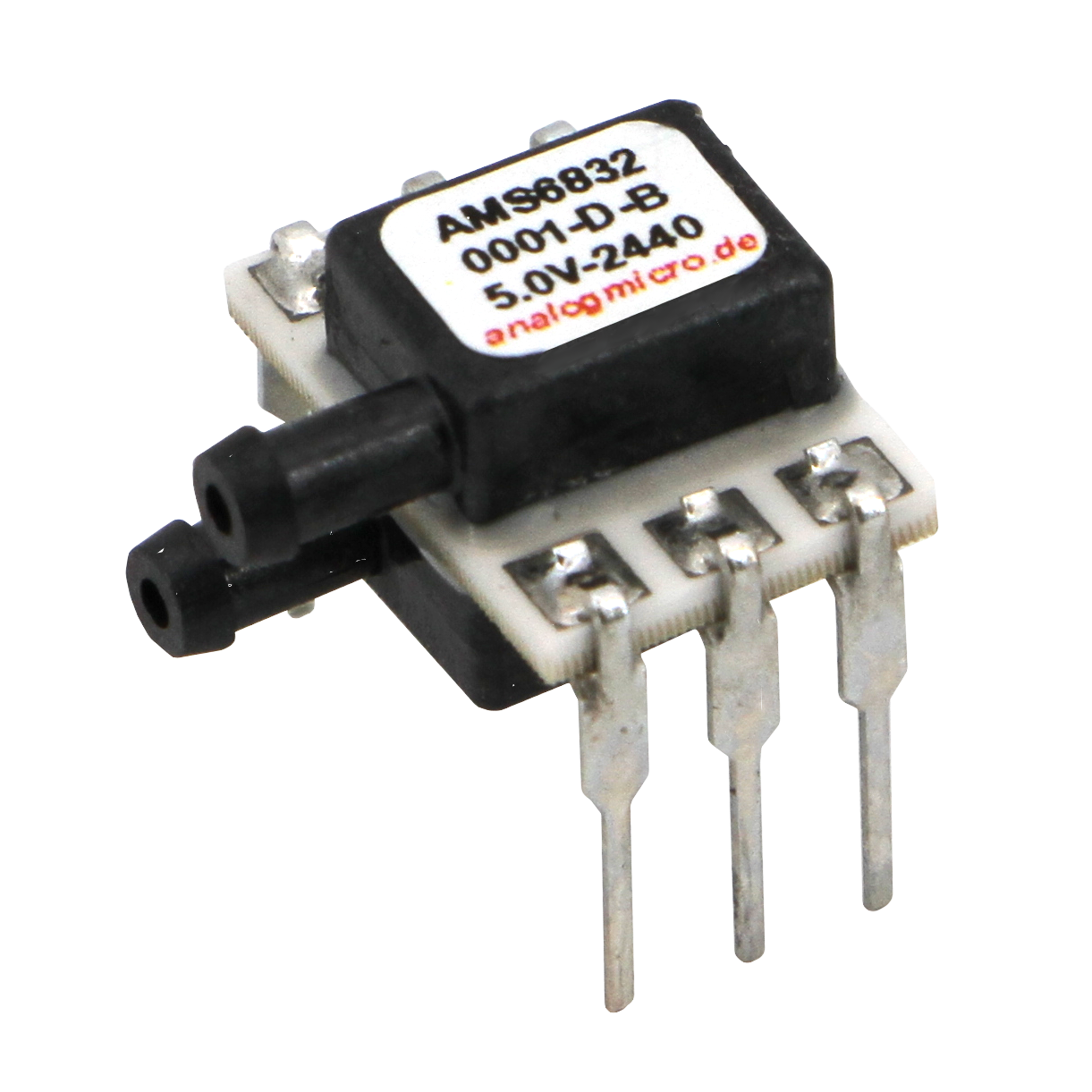 AMS 6836 ultra compact DIP-6 OEM pressure sensor series with ratiometric voltage output